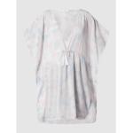 Reduzierte Weiße Casual Langärmelige Jake*s V-Ausschnitt Tunika-Blusen aus Baumwolle für Damen Größe XL 