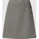 Reduzierte Graue Melierte Casual Jake*s Mini Wollröcke aus Polyester für Damen Größe L für den für den Frühling 