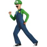 Damen Karneval Kostüm Super Mario Luigi Bro Träger Kleid Rock Cos Fasching Rot 