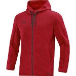 Rote Melierte Sportliche Atmungsaktive Jako Premium Kapuzenjacken aus Polyester mit Kapuze für Herren Größe 4 XL 