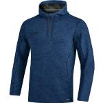 Marineblaue Melierte Sportliche Jako Premium Herrenhoodies & Herrenkapuzenpullover aus Polyester mit Kapuze Größe 3 XL 