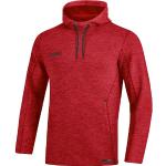 Rote Melierte Sportliche Jako Premium Herrenhoodies & Herrenkapuzenpullover aus Polyester mit Kapuze Größe 4 XL für den für den Herbst 