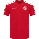 Rote Jako Power FSV Mainz 05 T-Shirts für Herren Größe 4 XL 