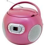 soundmaster® SCD2120 CD Spieler mit Hörbuchfunktion und UKW-Radio, pink