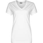 Reduzierte Weiße Jako Bio V-Ausschnitt T-Shirts für Damen Größe L 
