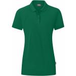 Reduzierte Grüne Melierte Jako Bio Damenpoloshirts & Damenpolohemden mit Knopf aus Baumwolle Größe S 