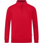 Reduzierte Rote Jako Bio Stehkragen Herrensweatshirts mit Reißverschluss Größe XL 