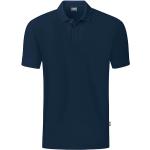 Blaue Jako Bio Herrenpoloshirts & Herrenpolohemden mit Knopf aus Baumwolle Größe S 