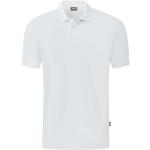 Weiße Jako Bio Herrenpoloshirts & Herrenpolohemden mit Knopf aus Baumwolle Größe S 