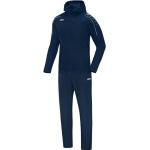 Blaue Unifarbene Jako Classico Mini Kurzjacken & Cropped-Jackets mit Reißverschluss aus Polyester mit Kapuze für Herren Größe 4 XL 