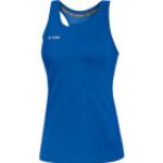 Blaue Atmungsaktive Ärmellose Jako Running U-Ausschnitt Damenfunktionstops zum Laufsport 