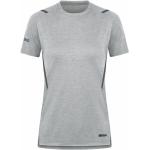 Graue Melierte Jako Challenge T-Shirts aus Polyester für Damen Größe XS 