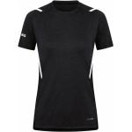 Schwarze Melierte Jako Challenge T-Shirts aus Polyester für Damen Größe L 
