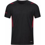 Schwarze Melierte Jako Challenge T-Shirts aus Polyester für Herren Größe 3 XL 
