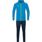JAKO Trainingsanzug Challenge mit Kapuze (Jacke und Hose) hellblau/dunkelblau Jungen