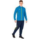 JAKO Trainingsanzug Polyester Challenge (Jacke und Hose) hellblau/dunkelblau Herren