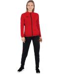 JAKO Trainingsanzug Polyester Challenge (Jacke und Hose) rot/schwarz Damen