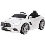 Weiße Mercedes Benz Merchandise Elektroautos für Kinder für 3 - 5 Jahre 