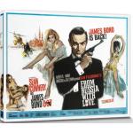 James Bond 007 Poster Leinwandbild Auf Keilrahmen - Liebesgrüße Aus Moskau, Sean Connery (60 x 80 cm)