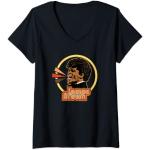 James Brown Retro Soul T-Shirt mit V-Ausschnitt