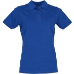 Marineblaue Sportliche James & Nicholson Strickshirts mit Knopf für Damen Größe XL 