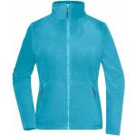 Blaue James & Nicholson Stehkragen Herbstjacken mit Reißverschluss aus Fleece für Damen Größe 3 XL 