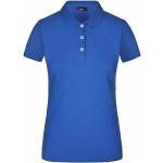 Royalblaue Sportliche Kurzärmelige James & Nicholson Kurzarm-Poloshirts für Damen Größe XL für den für den Frühling 