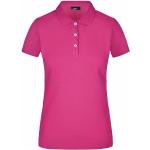Pinke Sportliche Kurzärmelige James & Nicholson Kurzarm-Poloshirts für Damen Größe S 