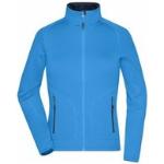 Cobaltblaue Sportliche Atmungsaktive Stehkragen Damenjacken mit Reißverschluss aus Fleece enganliegend Größe M 