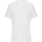 Weiße Elegante Atmungsaktive James & Nicholson Damenkasacks aus Polyester Größe L 