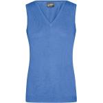 Eisblaue James & Nicholson V-Ausschnitt Strickwesten aus Baumwolle maschinenwaschbar für Damen Größe XL 