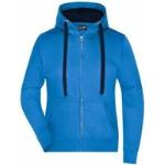 Cobaltblaue Zip Hoodies & Sweatjacken schmutzabweisend für Damen Größe S 