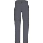Anthrazitfarbene Wasserdichte James & Nicholson Zip Off Hosen & Zipphosen mit Reißverschluss für Damen Größe M 