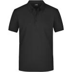 Schwarze Elegante Kurzärmelige James & Nicholson Kurzarm-Poloshirts aus Baumwolle für Herren Größe XXL 