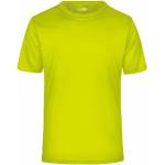 James & Nicholson - Herren Aktiv T-Shirt JN358, acid-gelb, Größe S