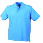 Reduzierte Aquablaue Sportliche James & Nicholson Herrenpoloshirts & Herrenpolohemden mit Knopf Größe XL 
