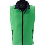 James & Nicholson Herren Men's Promo Softshell Vest Outdoor Weste, Grün (Green/Navy), Large