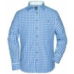Royalblaue James & Nicholson Trachtenhemden mit Knopf für Herren Größe XL 