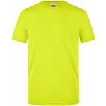 Neongelbe James & Nicholson V-Ausschnitt T-Shirts für Herren Größe 5 XL 