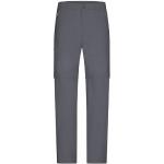 Anthrazitfarbene Wasserdichte James & Nicholson Zip Off Hosen & Zipphosen mit Reißverschluss für Herren Größe 3 XL 