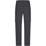 Schwarze Wasserdichte James & Nicholson Zip Off Hosen & Zipphosen mit Reißverschluss für Herren Größe S 