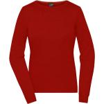 Rote James & Nicholson Strickpullover aus Baumwolle für Damen Größe XS 