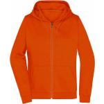 Orange Elegante James & Nicholson Zip Hoodies & Sweatjacken aus Baumwolle mit Kapuze für Damen Größe S 