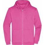 Pinke Zip Hoodies & Sweatjacken aus Baumwolle mit Kapuze für Herren Größe XL 