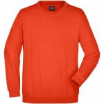 Rote James & Nicholson Rundhals-Ausschnitt Herrensweatshirts Größe 5 XL 