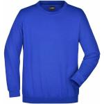 Royalblaue James & Nicholson Rundhals-Ausschnitt Herrensweatshirts Größe 4 XL 