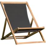 Reduzierte Schwarze Jan Kurtz Cannes Nachhaltige Liegestühle aus Massivholz klappbar Breite 50-100cm, Höhe 50-100cm, Tiefe 50-100cm 