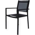 Schwarze Moderne Jan Kurtz Fiam Designer Stühle pulverbeschichtet aus Aluminium stapelbar Breite 50-100cm, Höhe 50-100cm, Tiefe 50-100cm 
