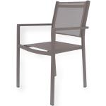 Taupefarbene Moderne Jan Kurtz Fiam Designer Stühle pulverbeschichtet aus Aluminium stapelbar Breite 50-100cm, Höhe 50-100cm, Tiefe 50-100cm 