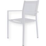 Weiße Moderne Jan Kurtz Fiam Designer Stühle pulverbeschichtet aus Aluminium stapelbar Breite 50-100cm, Höhe 50-100cm, Tiefe 50-100cm 